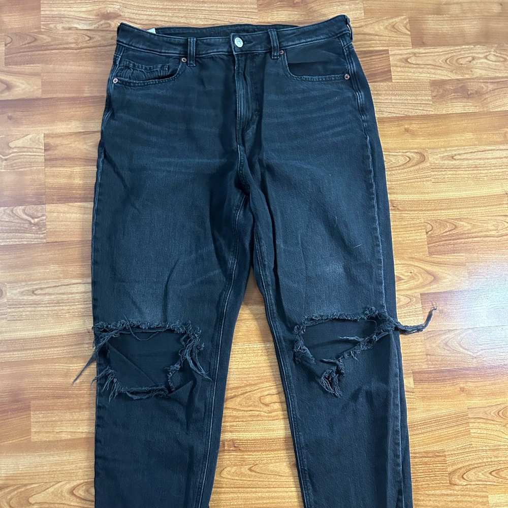 AE  distressed Mom Jeans